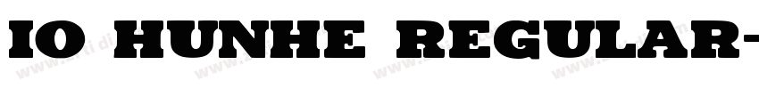 io hunhe Regular字体转换